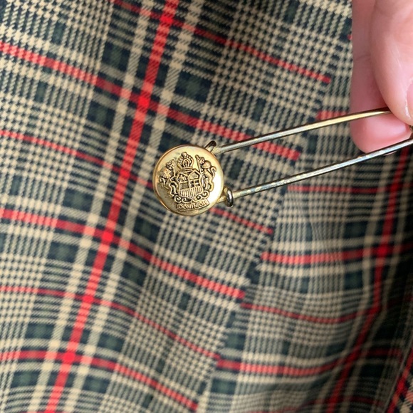 Vintage Yves Venet Plaid Midi Skirt - Picture 5 of 6